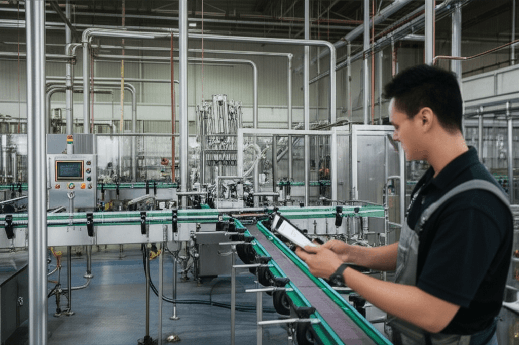 Beverage Bottling Plants: Production Line Equipment and Quality Systems with CMMS